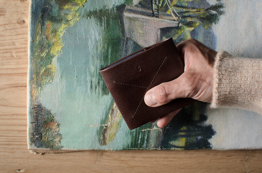 Brieftasche . Dunkle Schokolade
