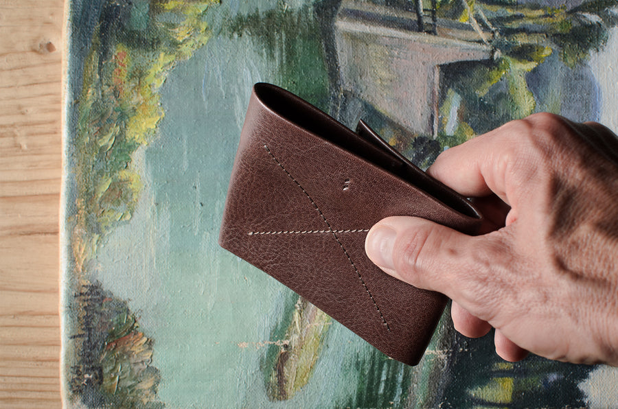 Brieftasche . Dunkle Schokolade