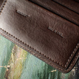 Cash Card Wallet . Dark Chocolate