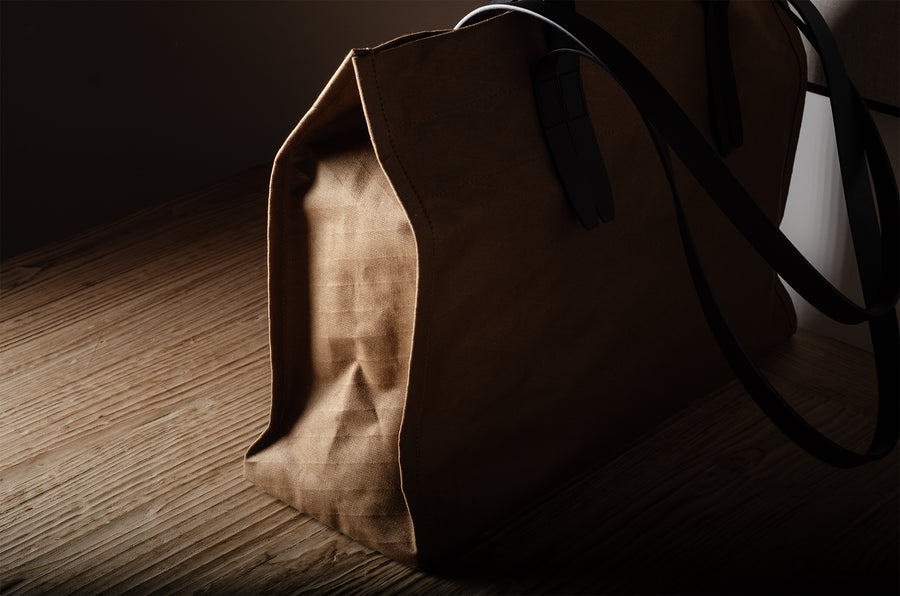 Sac de marché du chef. Brunâtre