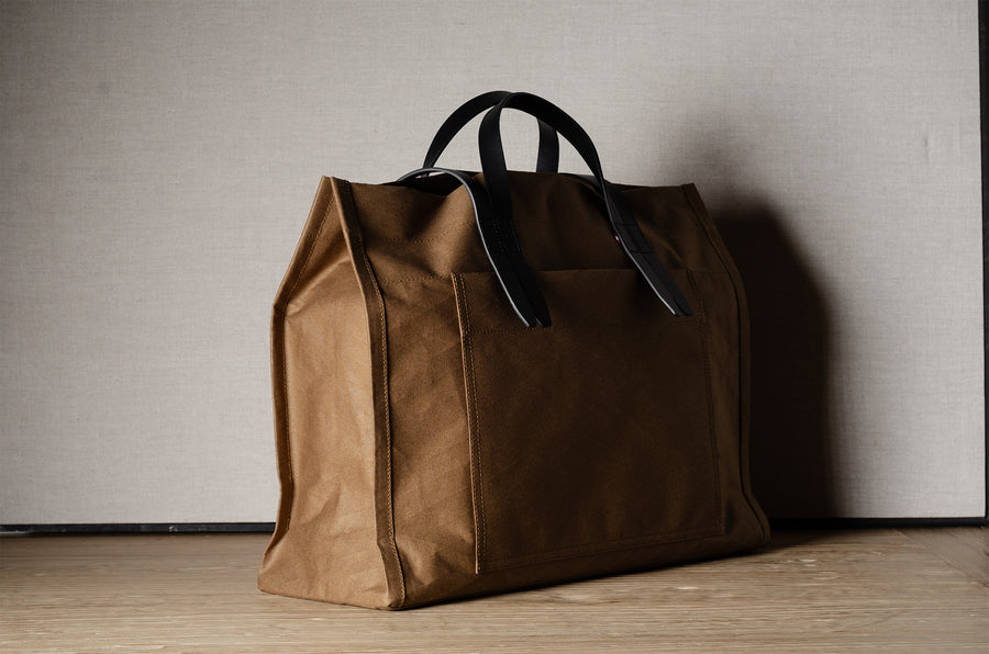 Sac de marché du chef. Brunâtre