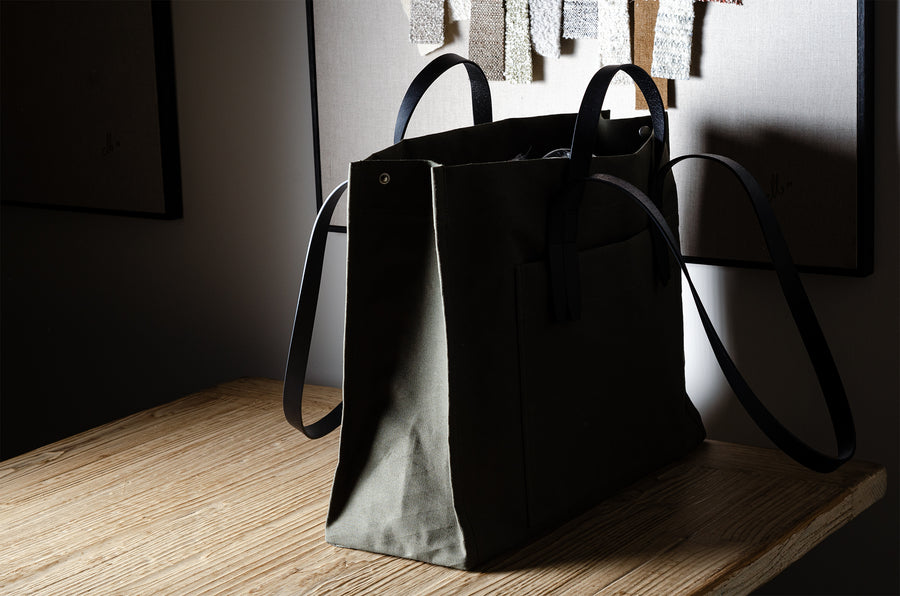 Sac de marché du chef. Forêt