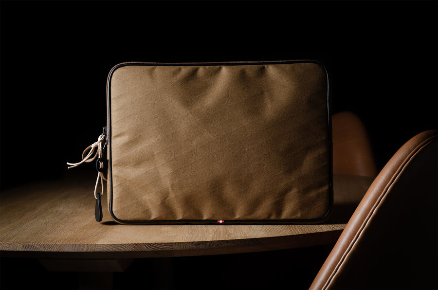 Content MacBook Case . Brownish