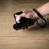 Firm Grip Camera Wrist Strap . Coal
