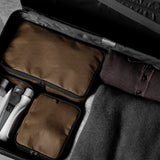 Fliegen-Reiseset. Schwarz-bräunlich, 3er-Pack