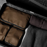 Fliegen-Reiseset. Schwarz-bräunlich, 3er-Pack