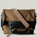 Folding Laptop Bag . Black Brownish