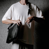 Front to Back Briefcase . Coal