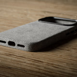 Fuzzy Alcantara iPhone 17 Cases