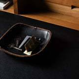 Petit plateau carré Hold On. Cacao 