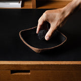 Petit plateau carré Hold On. Cacao 