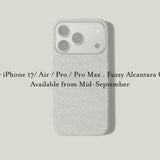 Fuzzy Alcantara iPhone 17 Cases