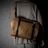 H Large Messenger Bag . Brownish