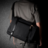 H Large Messenger Bag . Charcoal