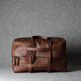 Leather Easy Duffel Bag . Nut