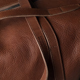 Leather Easy Duffel Bag . Nut