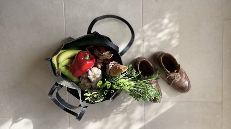 Sac de marché du chef. Forêt