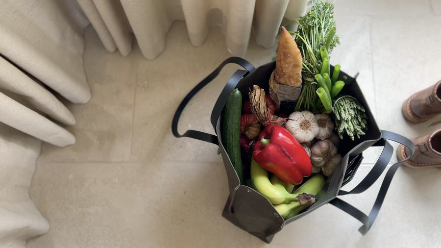 Sac de marché du chef. Forêt
