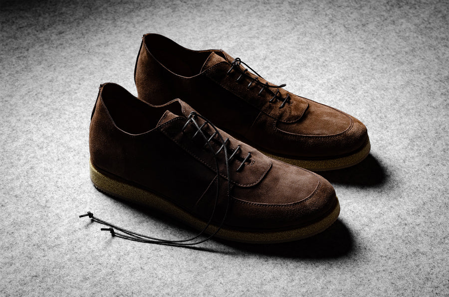 Pure Derby Shoe . Chocolate