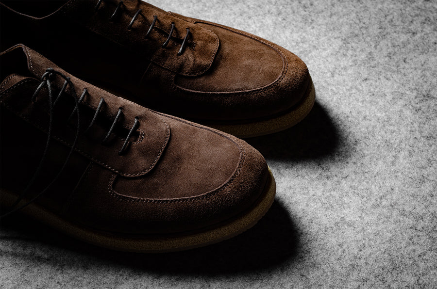 Pure Derby Shoe . Chocolate