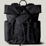 Roll-Top Backpack . Black Charcoal