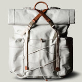 Rolltop-Rucksack. Klassisch natürlich