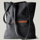 Grand sac fourre-tout Signature en laine. Classique