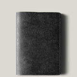 Black passport Case on light background