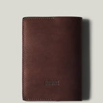 Brown passport Case on light background