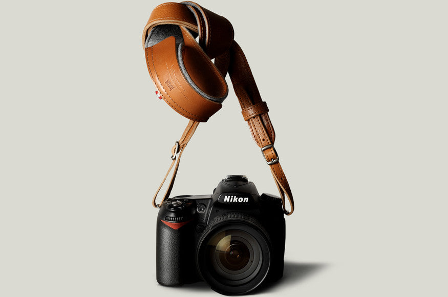 Leather camera strap