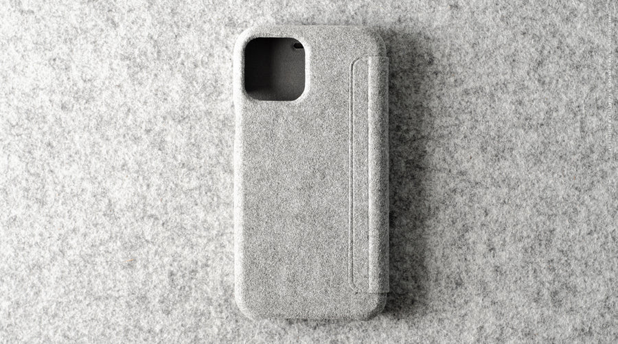 Fuzzy iPhone SE/11 Pro Closed Case . Alcantara