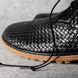 Bottines Chukka noires tissées