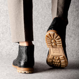 Bottines Chukka noires tissées