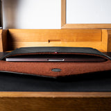 Leather Envelope Large . Coal