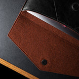 Leather Envelope Large . Coal