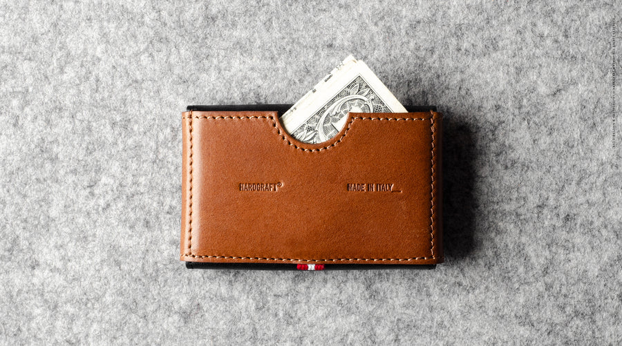 Small Brick Card Case . Classic Coal