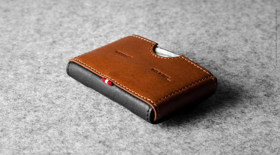 Small Brick Card Case . Classic Coal