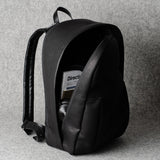 Well-Rounded Backpack . Black Coated