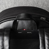 Well-Rounded Backpack . Black Coated
