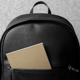 Well-Rounded Backpack . Black Coated
