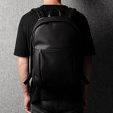 Well-Rounded Backpack . Black Coated