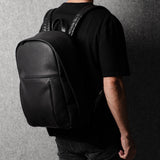 Well-Rounded Backpack . Black Coated