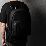 Well-Rounded Backpack . Black Coated