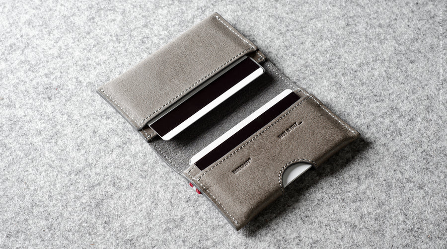 Capable Card Case . Off Grey