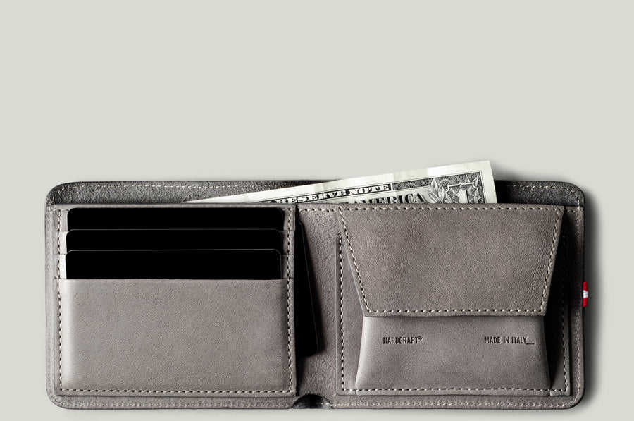 Hardgraft CASH CARD WALLET . OFF GREY