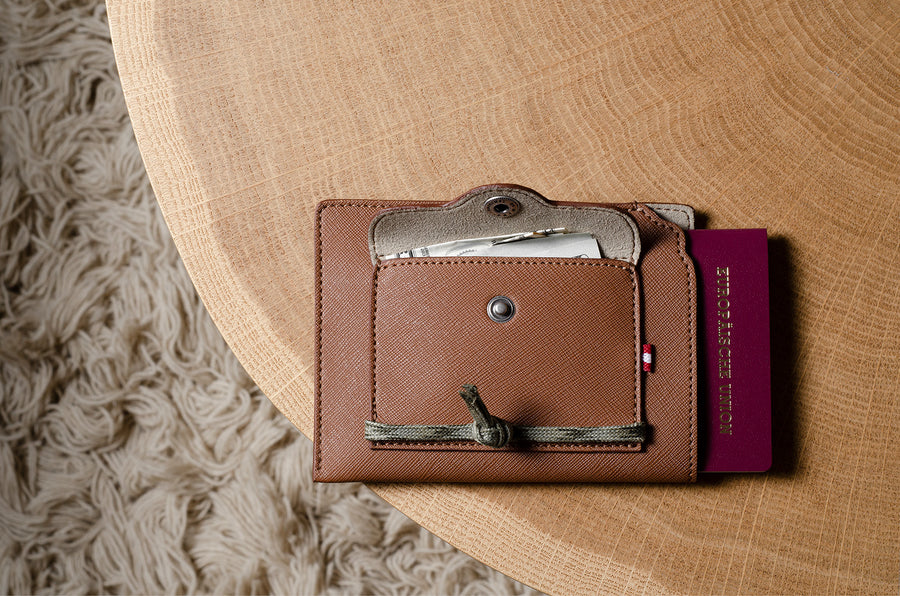 Escape Travel Wallet . Vegan