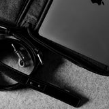 Front to Back Briefcase . Coal