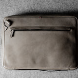 Front to Back Briefcase . Off Grey