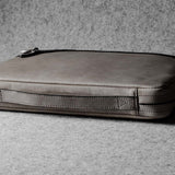 Front to Back Briefcase . Off Grey