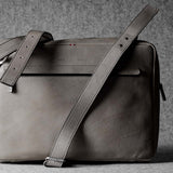 Front to Back Briefcase . Off Grey